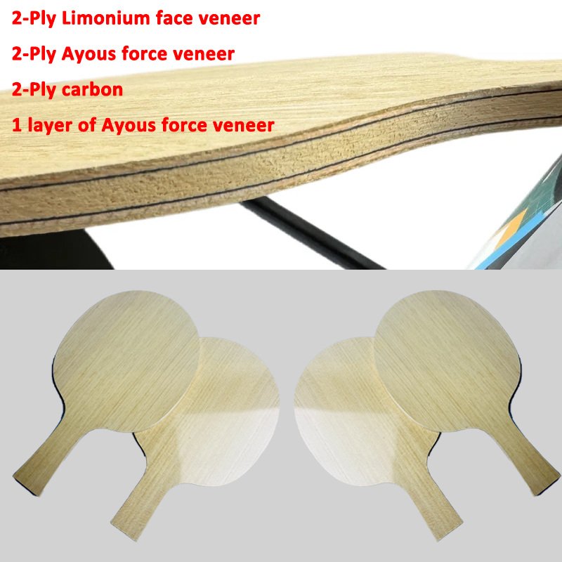 Xu Xin Table Tennis - Raket Tenis Meja dengan Lapisan Limonium-Spruce-Ayous