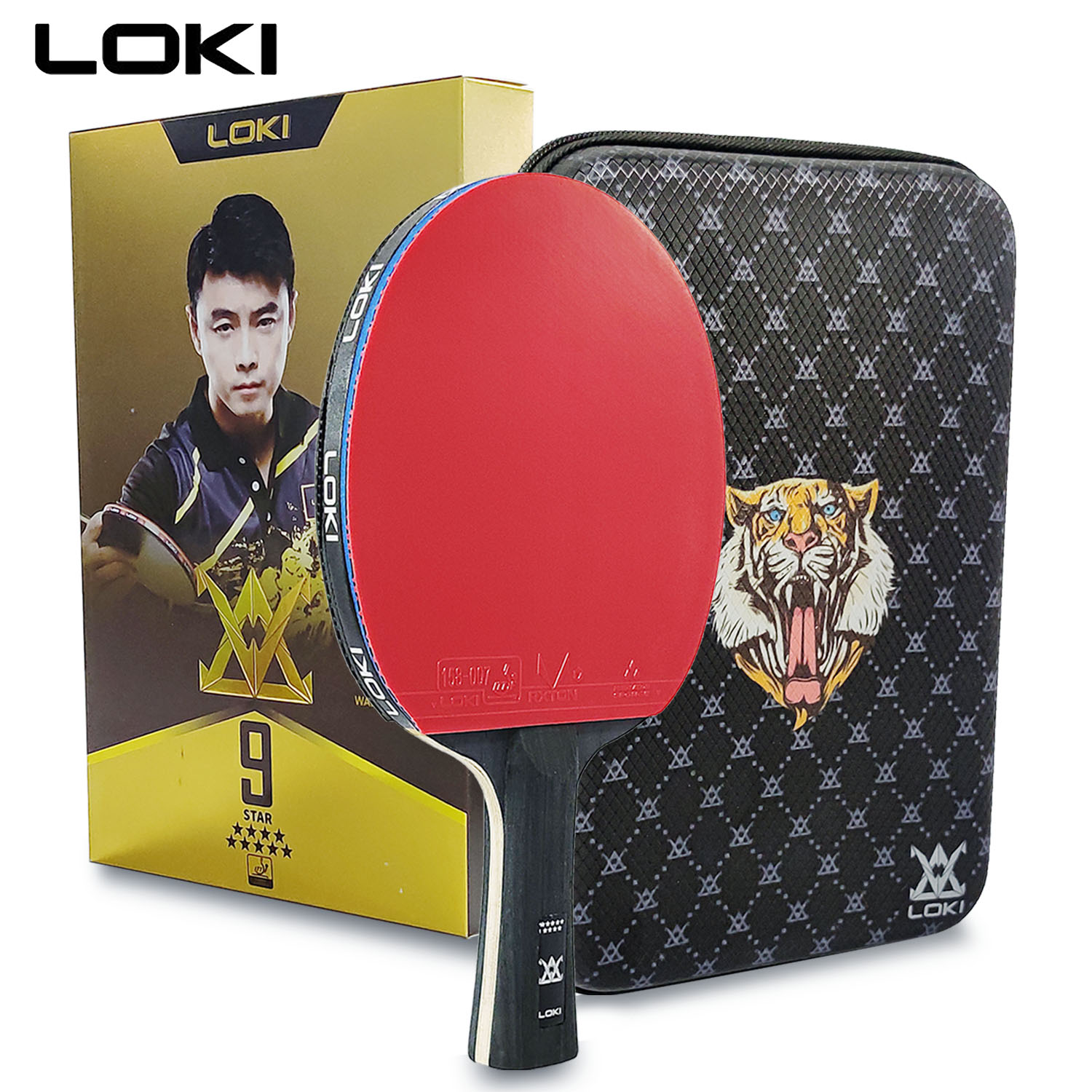 Table Tennis Bat Butterfly - LOKI raket tenis meja 9 Star,