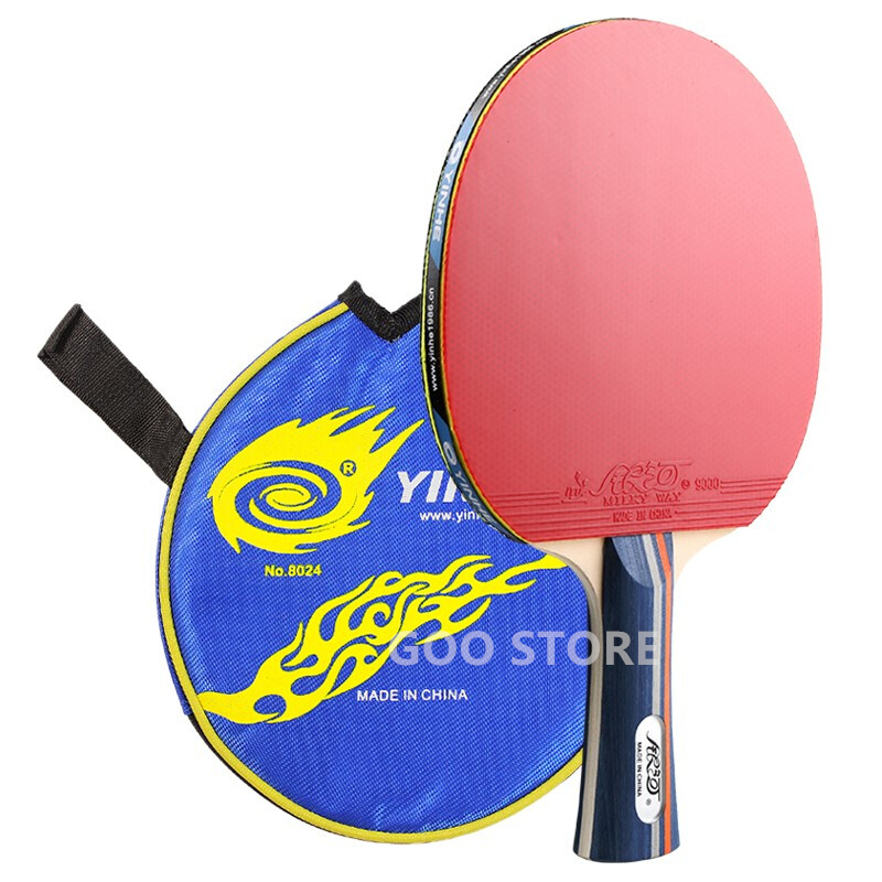 Table Tennis Bat Butterfly - Yinhe 01b Raket Latihan Jerawat Di