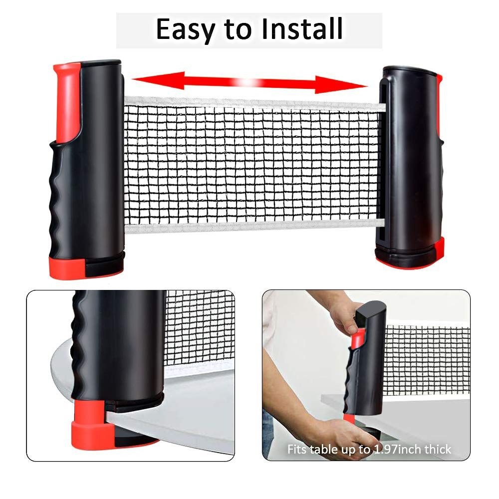 Set Jaring Ping Pong Retractab - Table Tennis Match ulasan dan harga