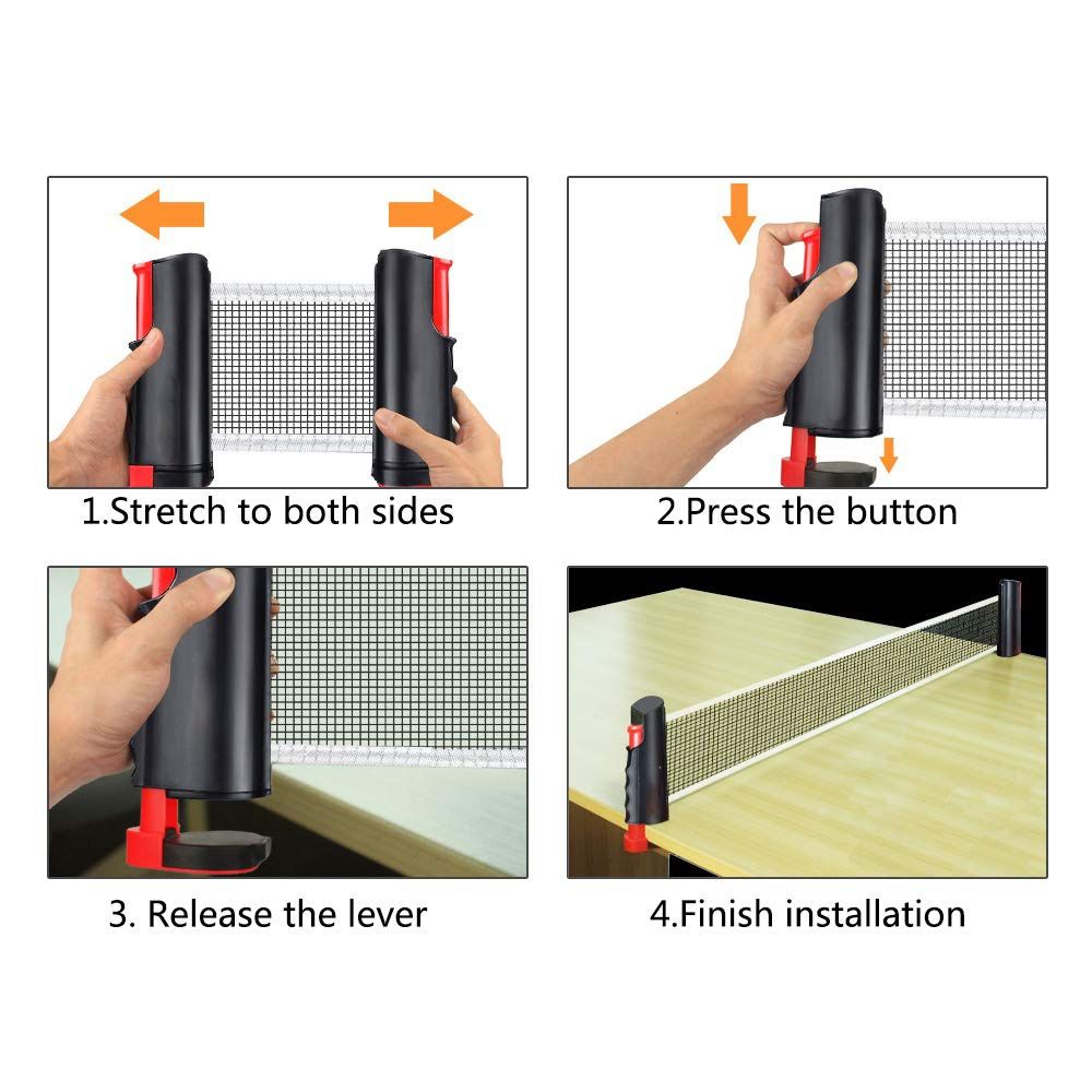 Set Jaring Ping Pong Retractab - Table Tennis Match ulasan dan harga