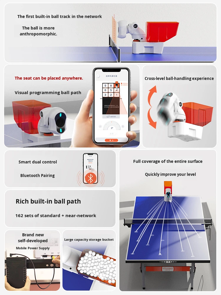 Mesin Pelontar Bola Tenis Meja - Table Tennis Training China ulasan dan harga