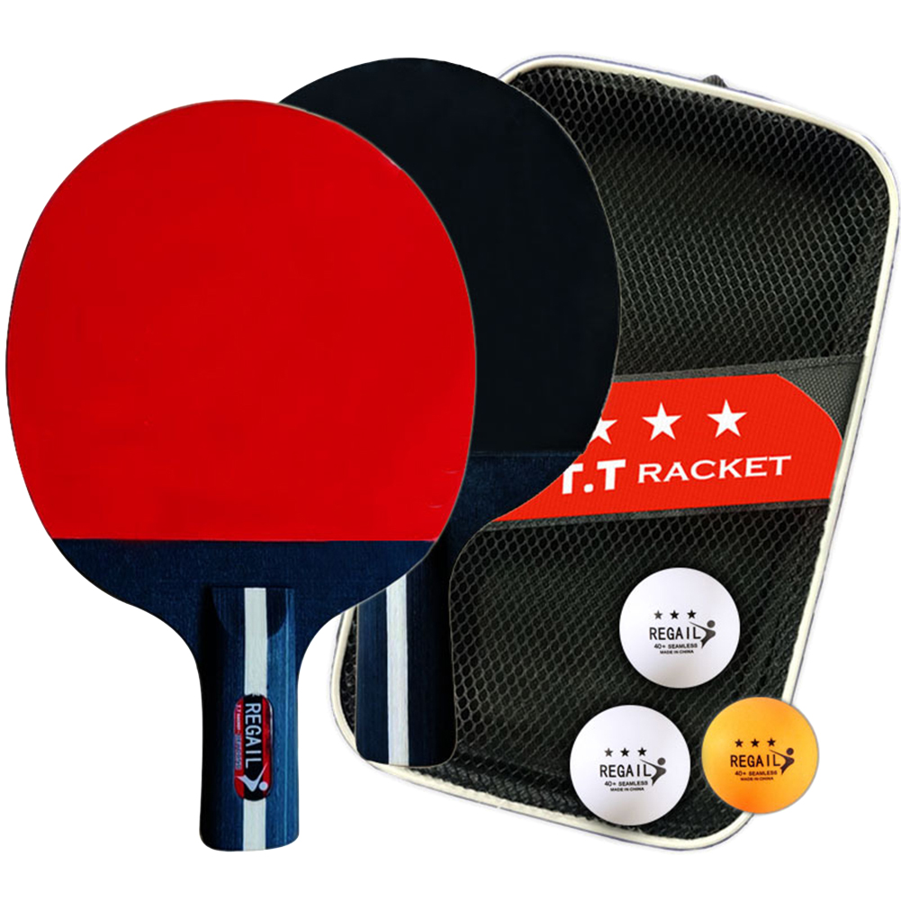 Raket Ping Pong 2 Raket & 3 Bo - Table Tennis Training China ulasan dan harga