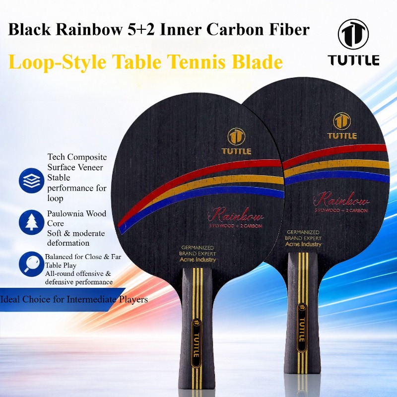 TUTTLE Black Rainbow Inner Car - Table Tennis Player ulasan dan harga