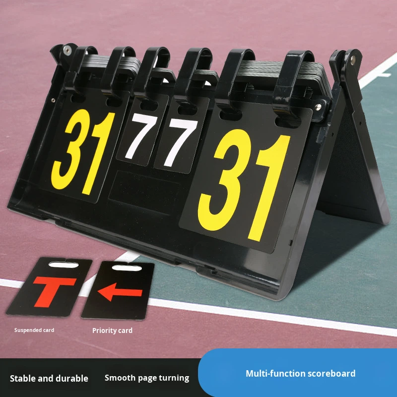 Papan Skor Lipat Dua Sisi deng - Table Tennis Match ulasan dan harga